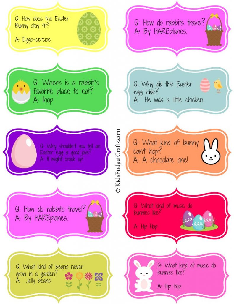 Printable Easter Jokes for Kids